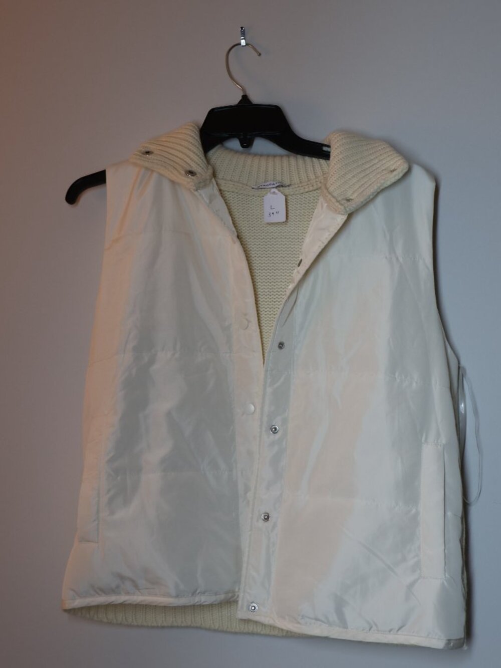 Staccato Cream Puffer Vest